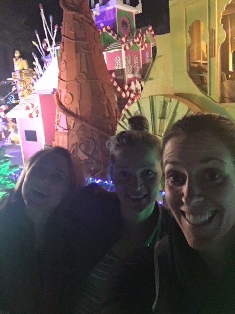 Enjoying our time through the strange Robolights installation, a Palm Springs go-to event over the holidays!