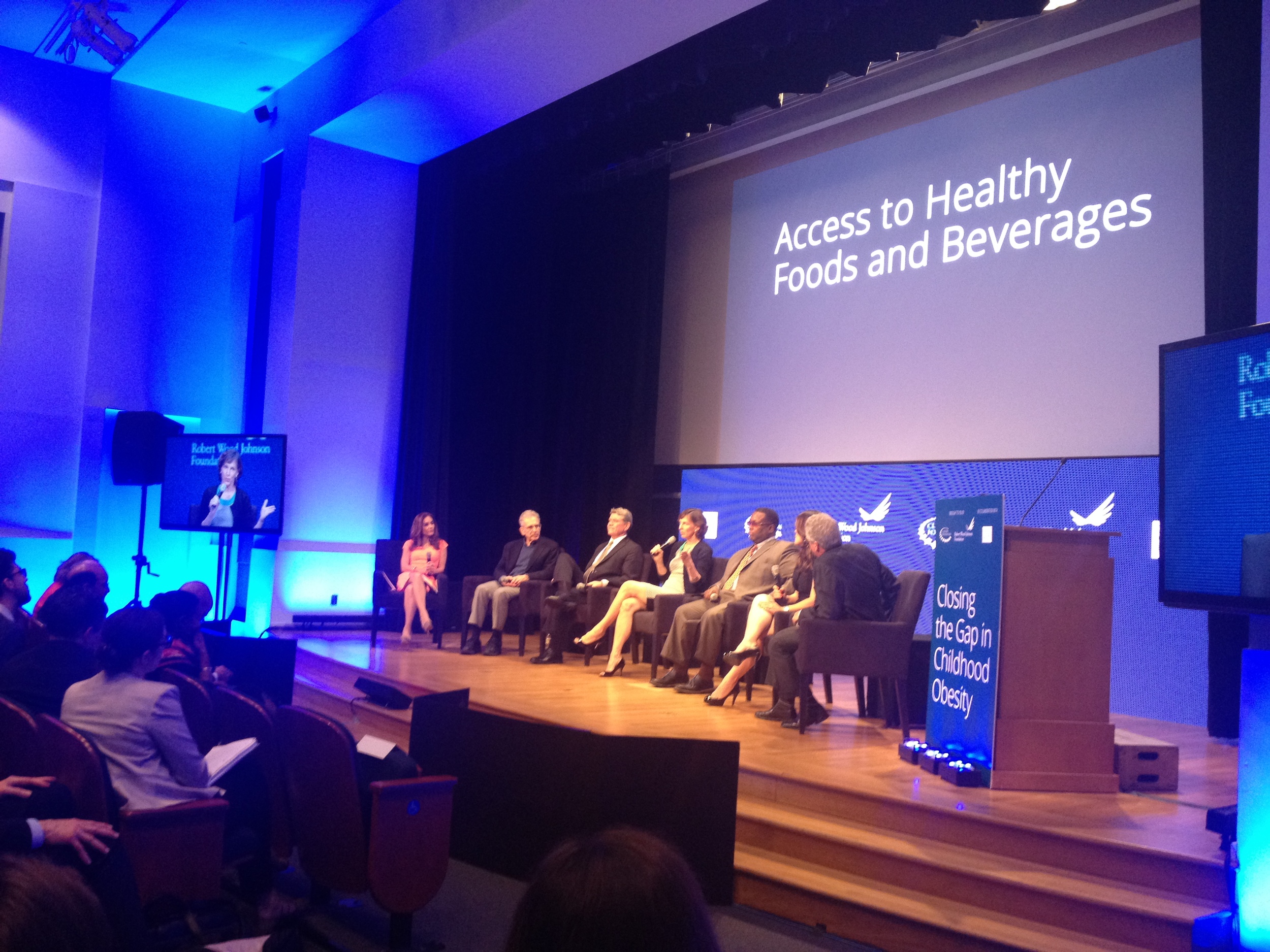 Access to Healthy Foods Panel Discussion moderated by Joy Bauer from the Today Show, NBC News, and panelists: Susan Neely, President and CEO, American Beverage Association, Wendell Pierce, Actor and President, Sterling Farms, Kevin McCartney, CEO, B…