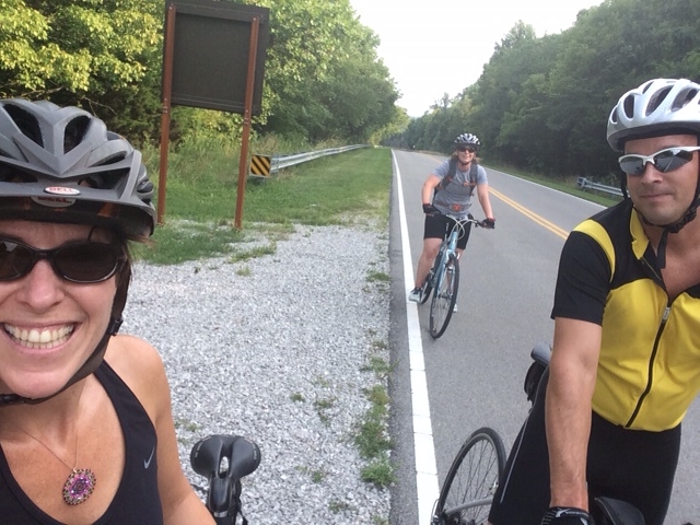 Jess Lawrence, Stephanie Bunge and Jamie Sparks enjoying a bike ride after the event!